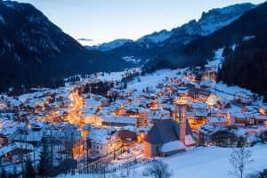 Campitello di Fassa di sera