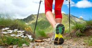 Nordic walking in the Dolomites