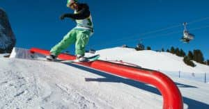 Snowboard fun in Val Gardena