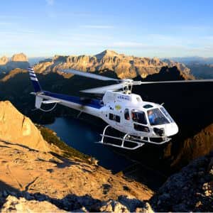 Helicopter tour in Val Gardena